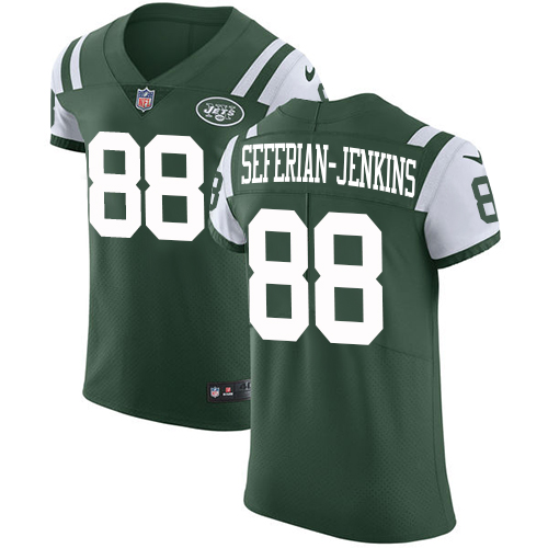 Nike Jets #88 Austin Seferian-Jenkins Green Team Color Men's Stitched NFL Vapor Untouchable Elite Jersey